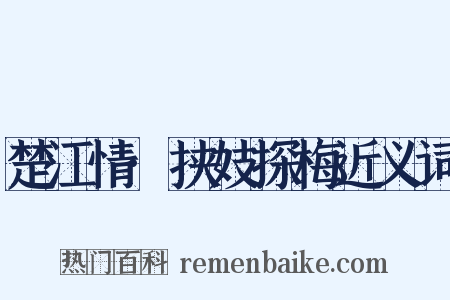 楚江情·挟妓探梅近义词是什么意思的图片